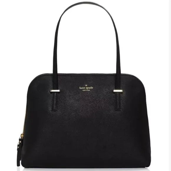 Kate Spade New York Cedar Street Maise Shoulder Bag in Black Saffiano Leather - Picture 2 of 11